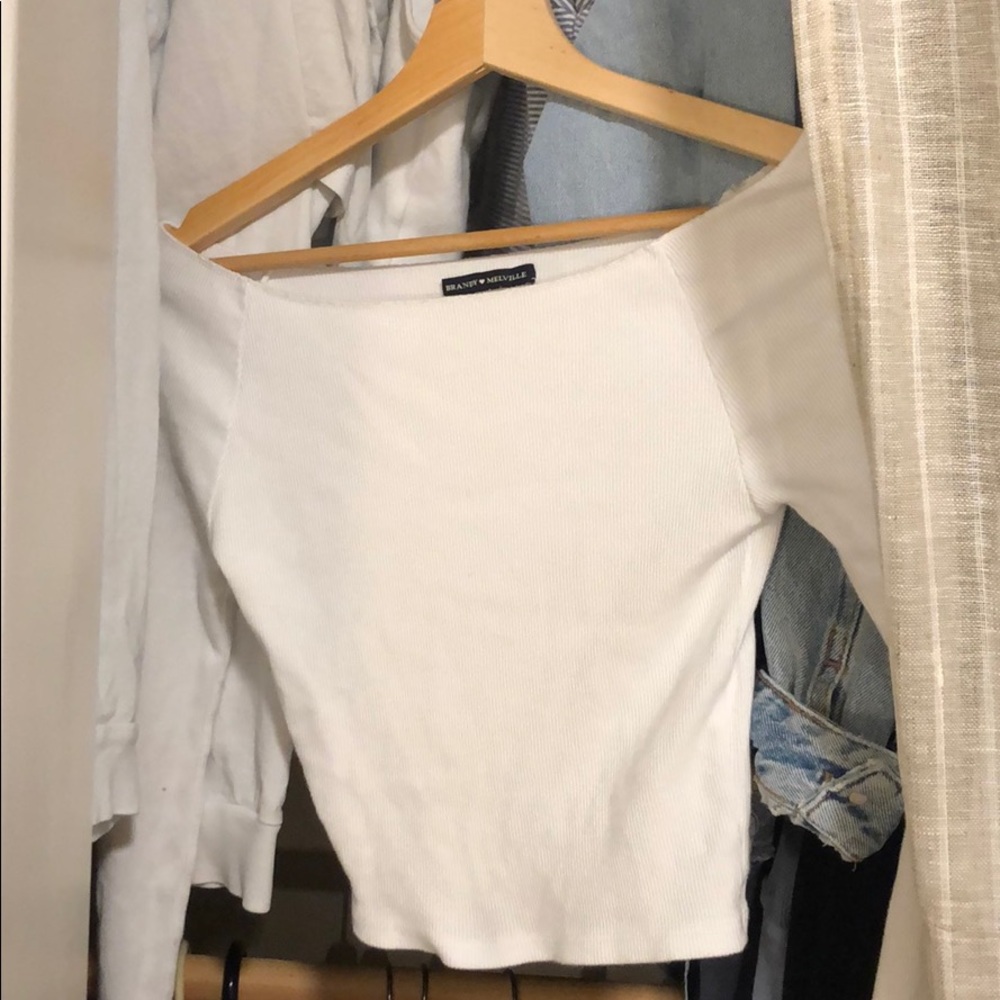 brandy melville off the shoulder longsleeve
